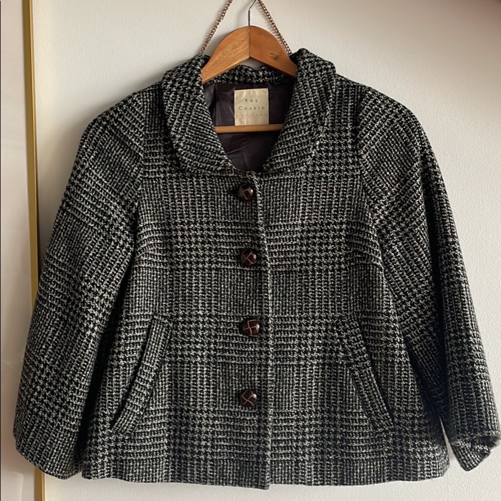 Wool Jacket with cropped sleeves